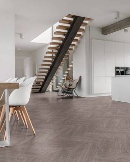 Luvanto Herringbone Small Plank (Grey Oak)