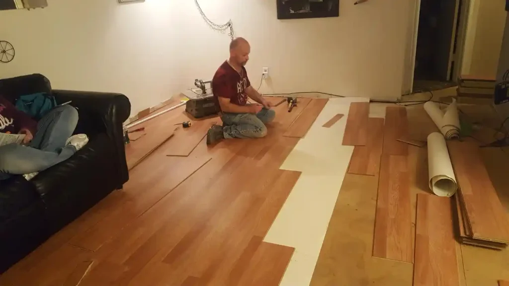 Elegant engineered wood flooring installed in a stylish Sutton Coldfield home showcasing durable wooden floors and modern interior design.