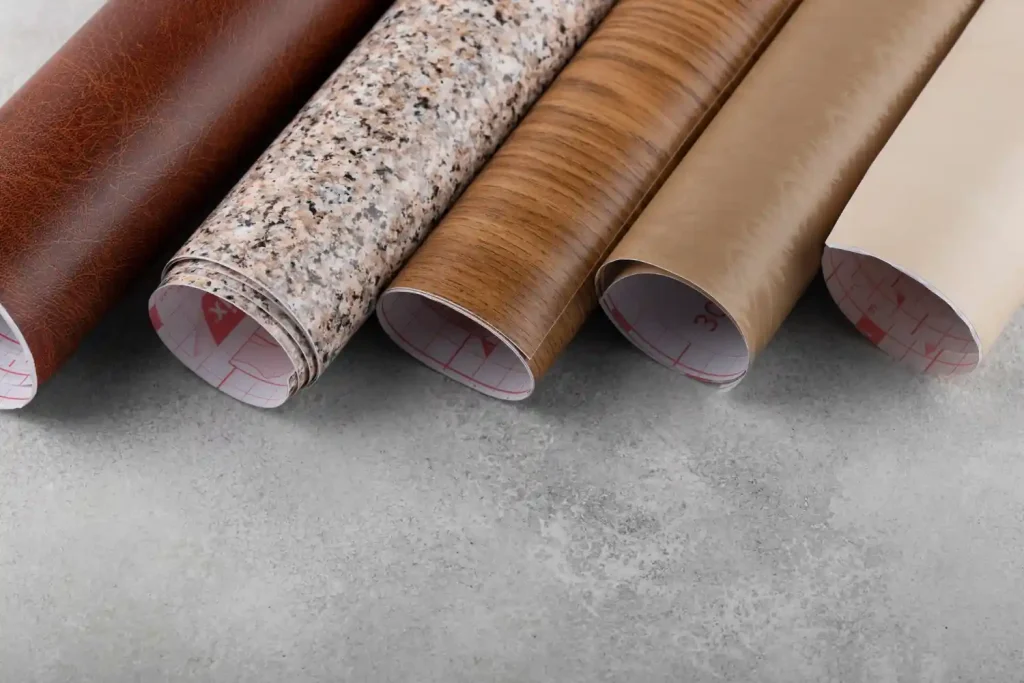 Eco-friendly linoleum flooring installation in Northfield with wood, marble, and patterned designs offering durability and hygienic benefits for high-traffic areas