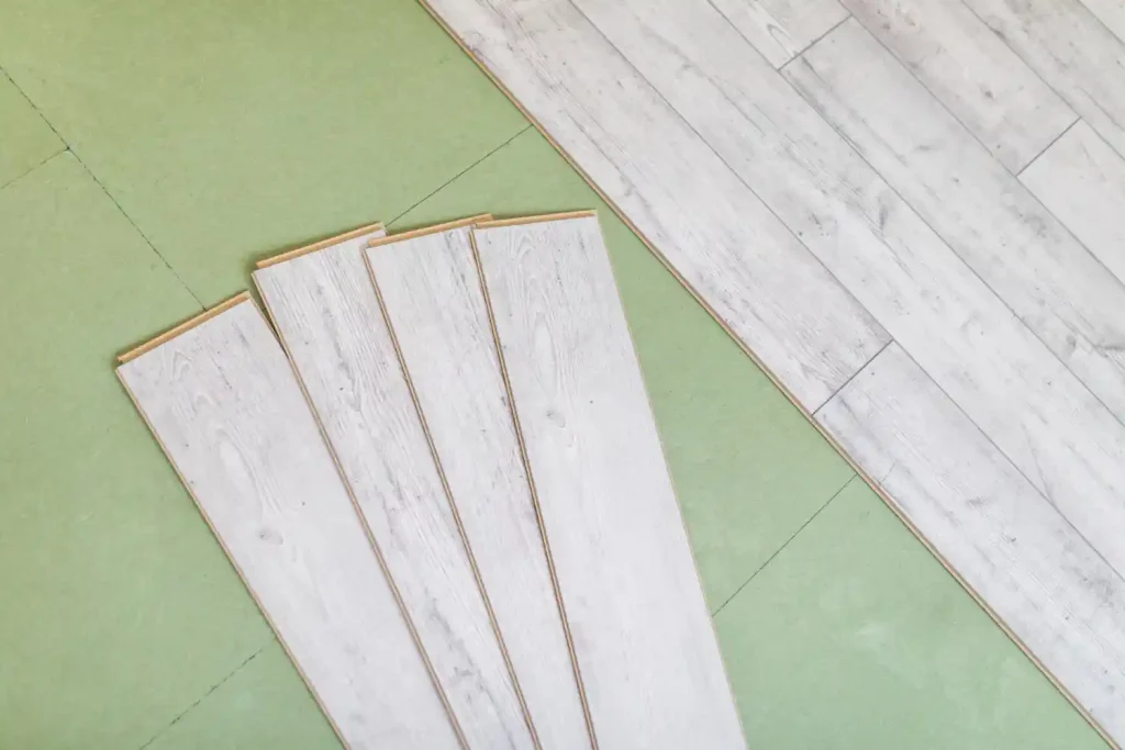 Eco-friendly and durable linoleum flooring installation in Solihull made from natural materials offering luxury appeal and long-lasting performance