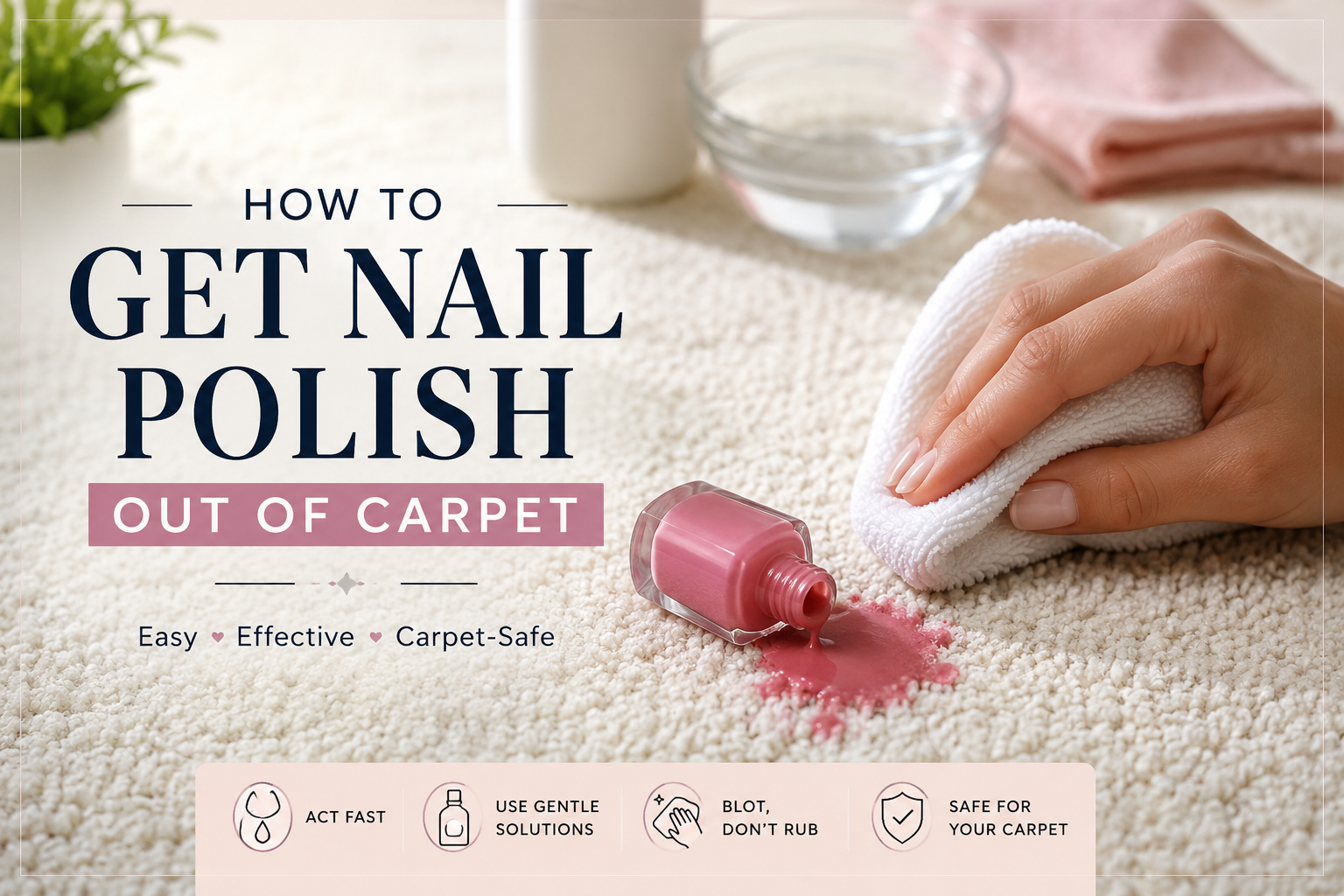 how to get nail polish out out of carpet